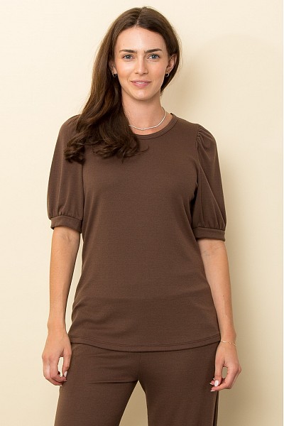 PT11635 1X1 RIB HEAVY JERSEY SHORT SLEEVE TOP